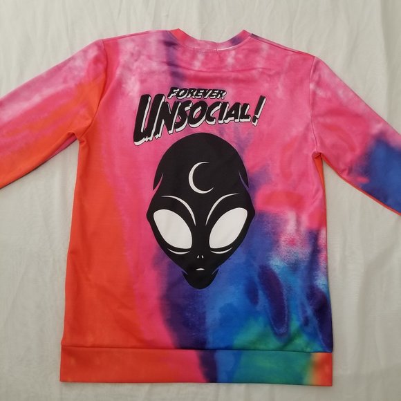Forever Unsocial! Men's XL Long Sleeve Shirt - Picture 9 of 11